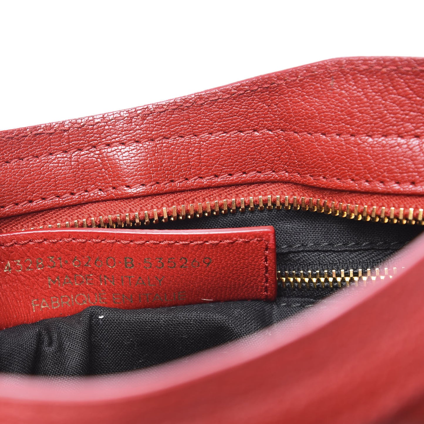 Chevre Gold Metallic Edge Hardware S City Rouge Groseille
