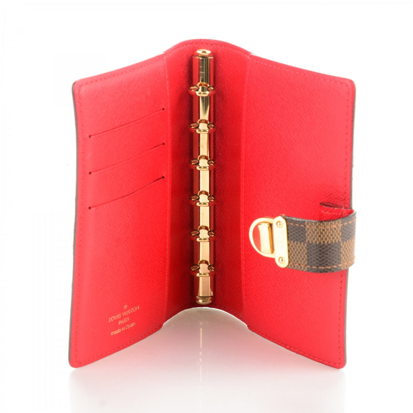 Damier Ebene Koala Small Ring Agenda Cover Red