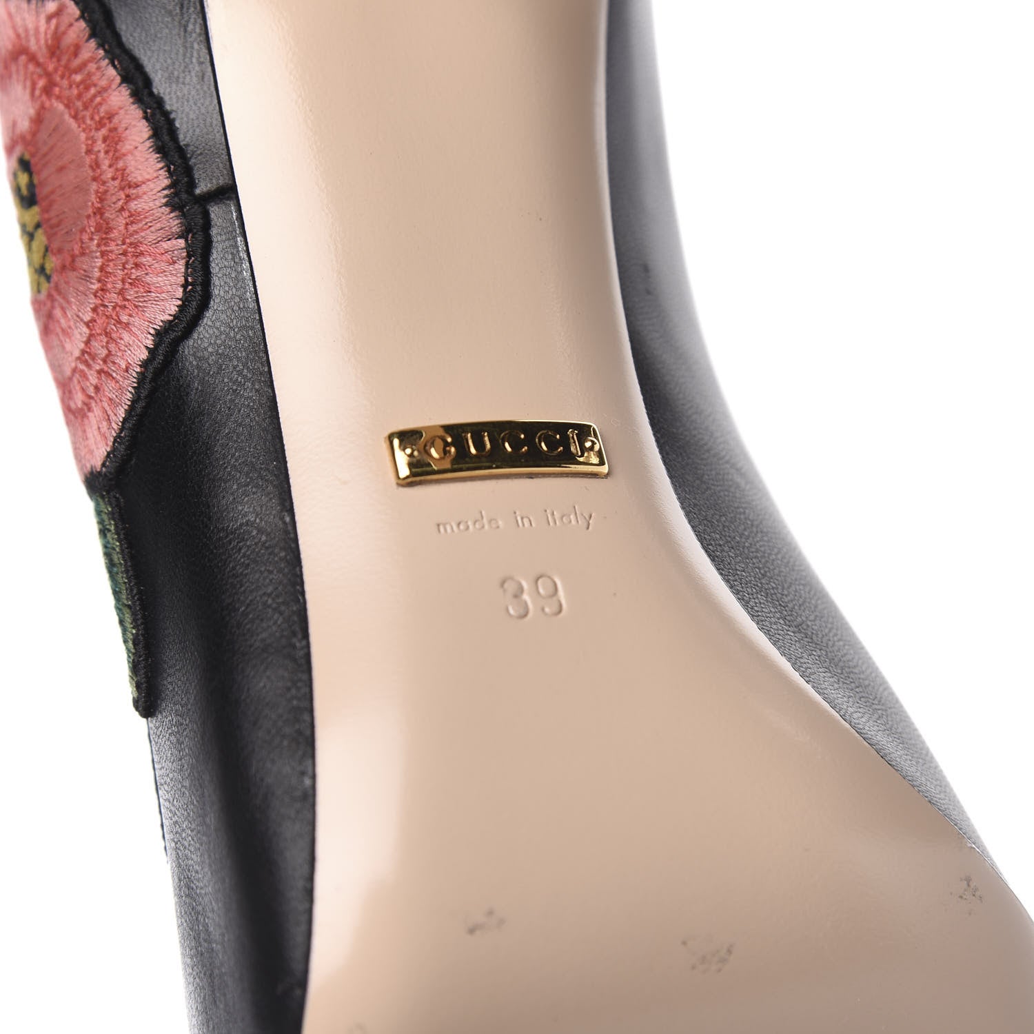 Gucci Calfskin Ophelia High Heel Pumps 39 Black 6 of 10