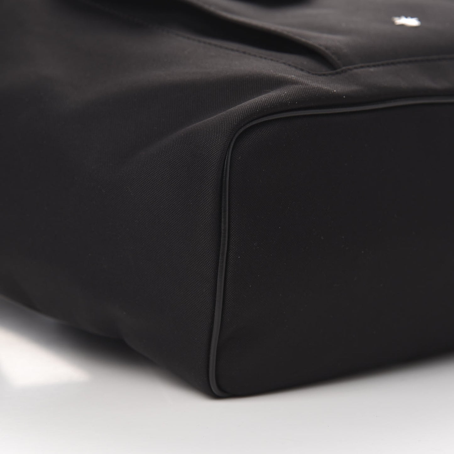 Calfskin Nylon Motion Backpack Black