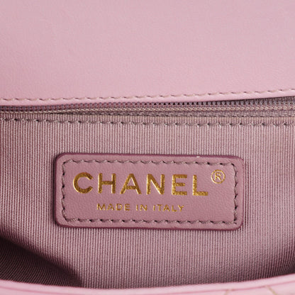 Chanel Lambskin Quilted Mini Mademoiselle Chic Flap Pink 6 of 12