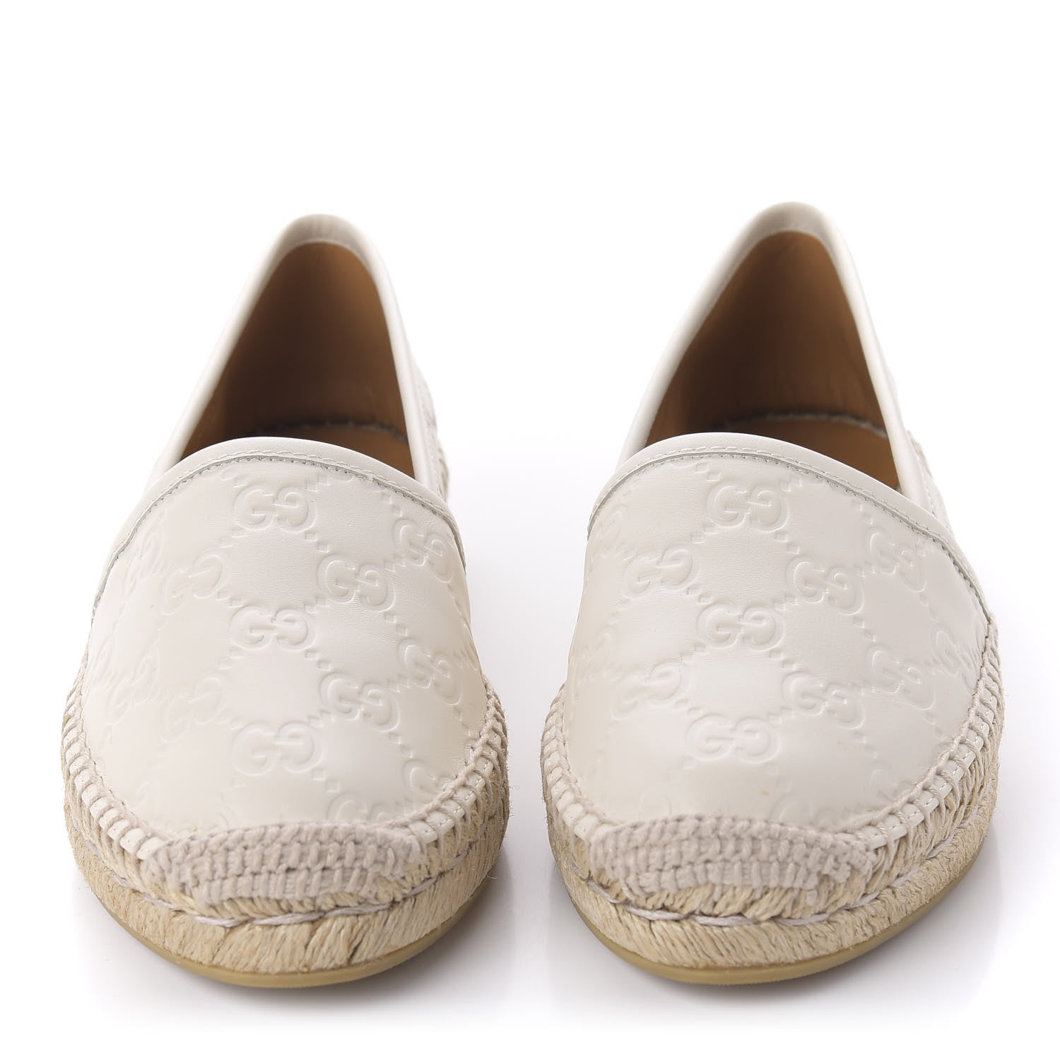 Gucci Guccissima Signature Espadrilles 35 Mystic White 2 of 9