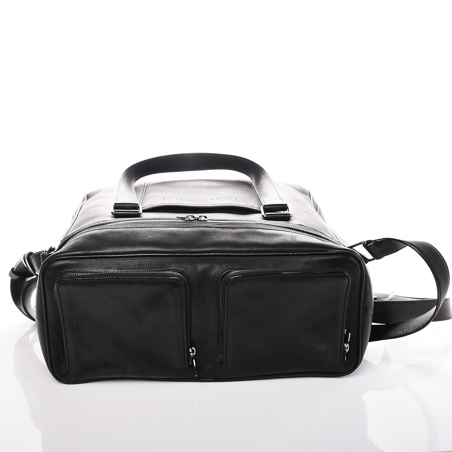 Louis Vuitton Bequia Leather 2 Way DJ Bag Black 6 of 10