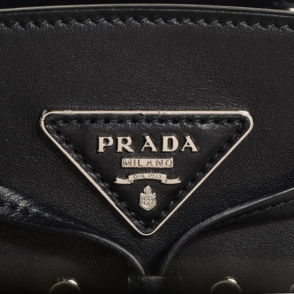 Prada Soft Calf Fringe Bucket Bag Nero Black 9 of 9