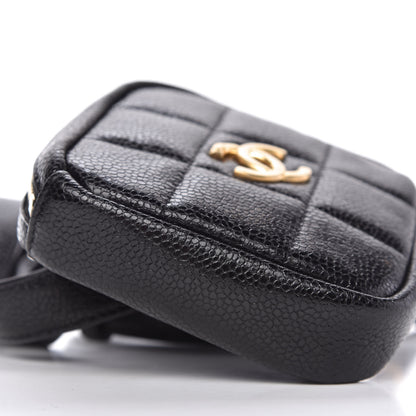 Chanel Caviar Quilted Coin Purse Belt Bag Black 6 of 11