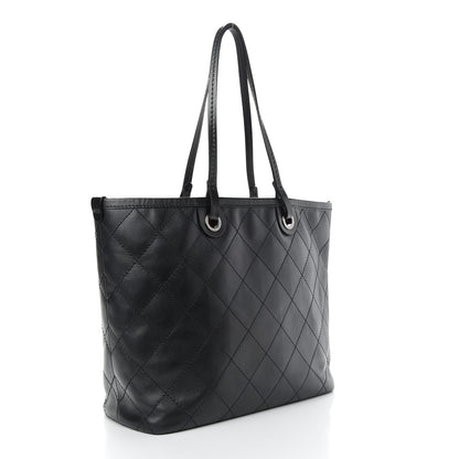 Chanel Grained Calfskin Shopping Fever Tote Black 4 of 10