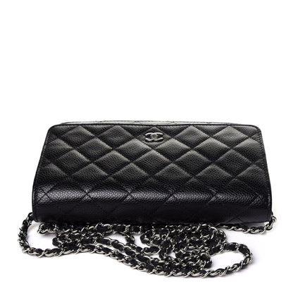Chanel Caviar Quilted Wallet On Chain WOC Black 12 of 12