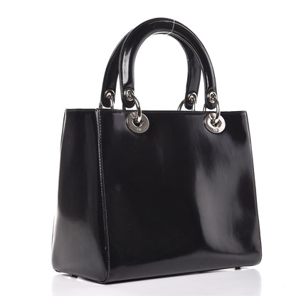 Christian Dior Patent Medium Lady Dior Black 3 of 18