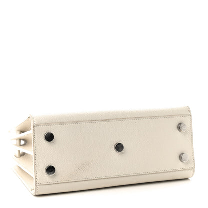 Saint Laurent Grained Calfskin Nano Sac de Jour Dove White 4 of 11