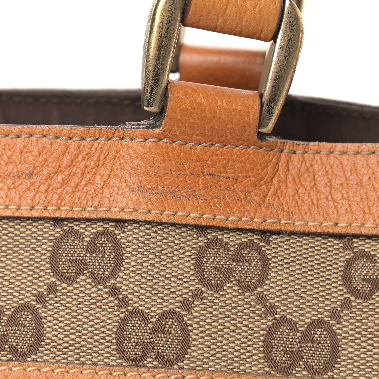 Gucci Monogram Abbey D Ring Tote Tan 18 of 20