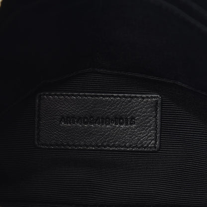Saint Laurent Calfskin Fringe Medium Clutch Black 7 of 7