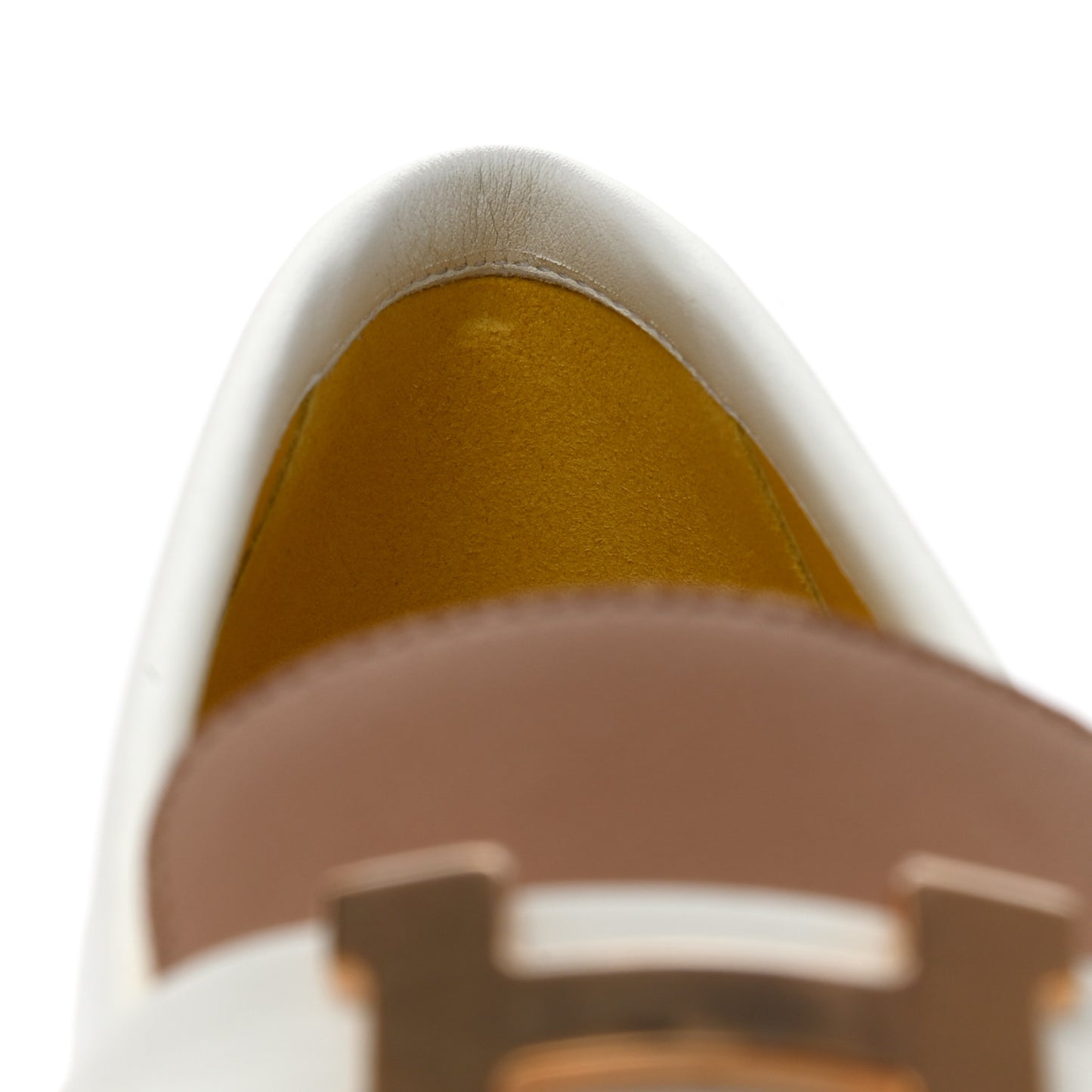 Calfskin Womens Paris Loafers 37 White Bois De Santal
