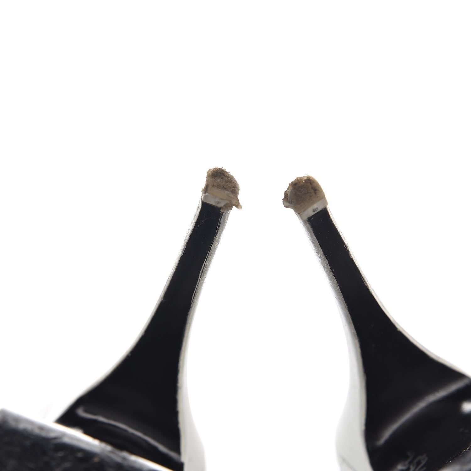 Saint Laurent Calfskin Tribute 105 Platform Sandals 38.5 White 13 of 13