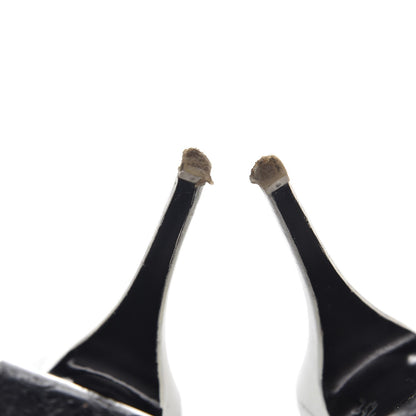 Saint Laurent Calfskin Tribute 105 Platform Sandals 38.5 White 13 of 13