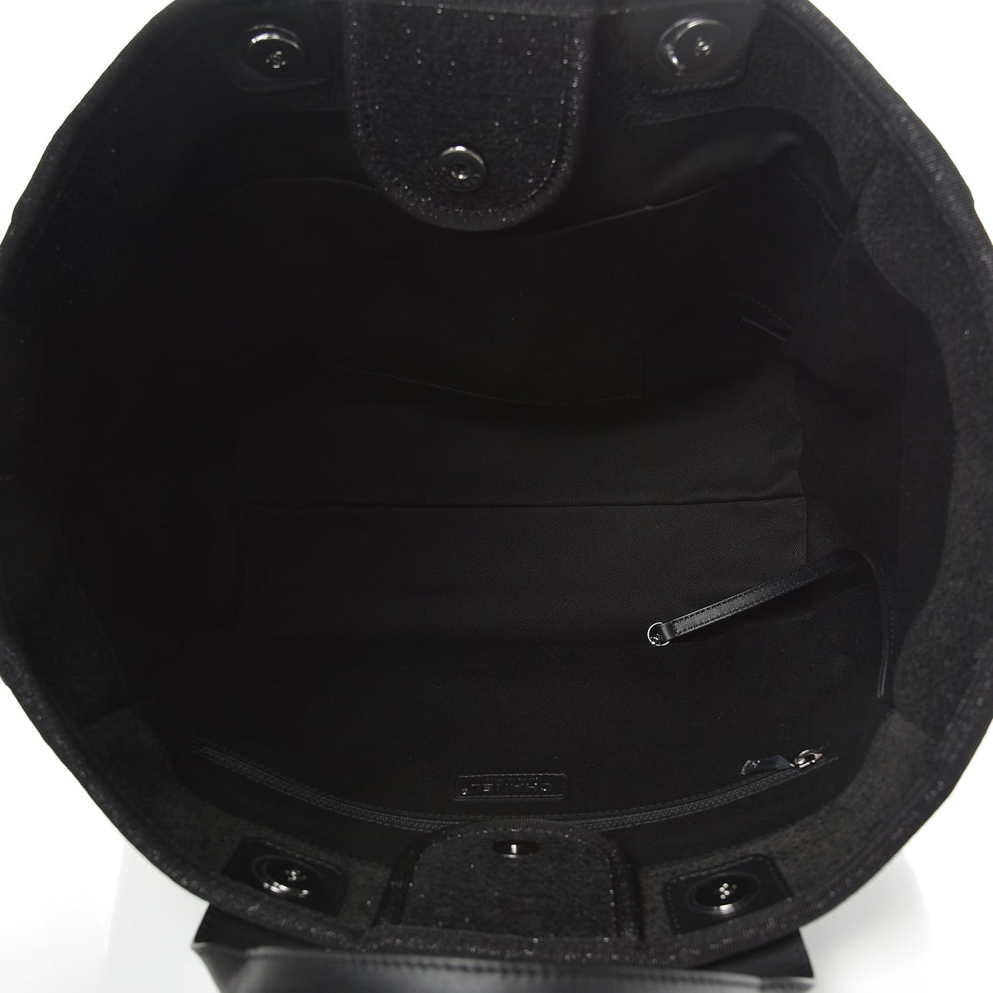 Lurex Boucle Medium Deauville Tote Black