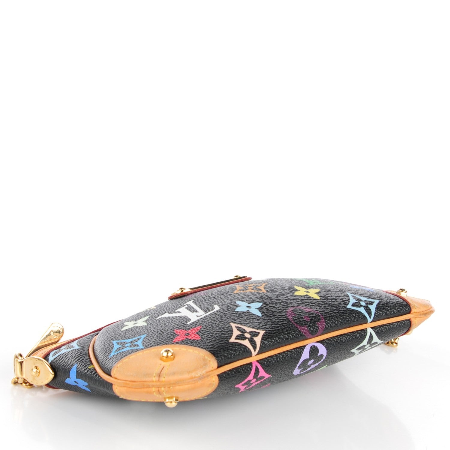 Louis Vuitton Monogram Multicolor Pochette Milla MM Black 4 of 8