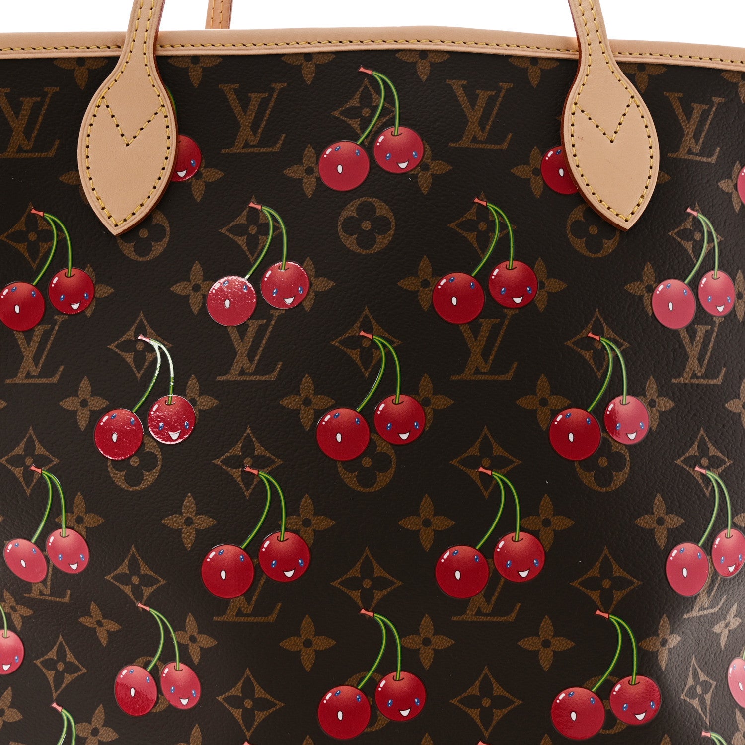 Louis Vuitton LV X TM Monogram Cerises Neverfull MM 1654052