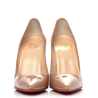 Christian Louboutin Patent Pigalle 100 Pumps 37 Nude 2 of 11