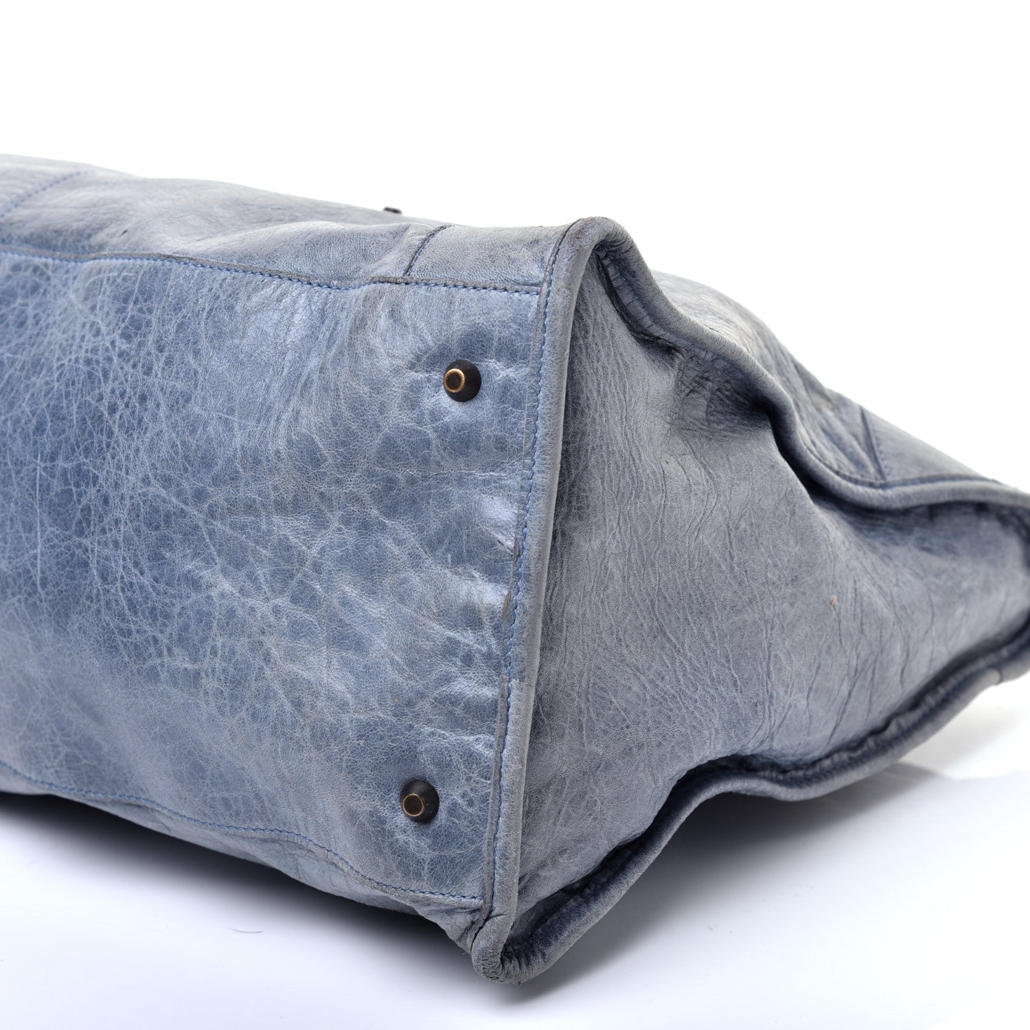 Balenciaga Agneau Classic Hardware Work Bleu Glacier 7 of 12