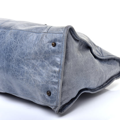 Balenciaga Agneau Classic Hardware Work Bleu Glacier 7 of 12