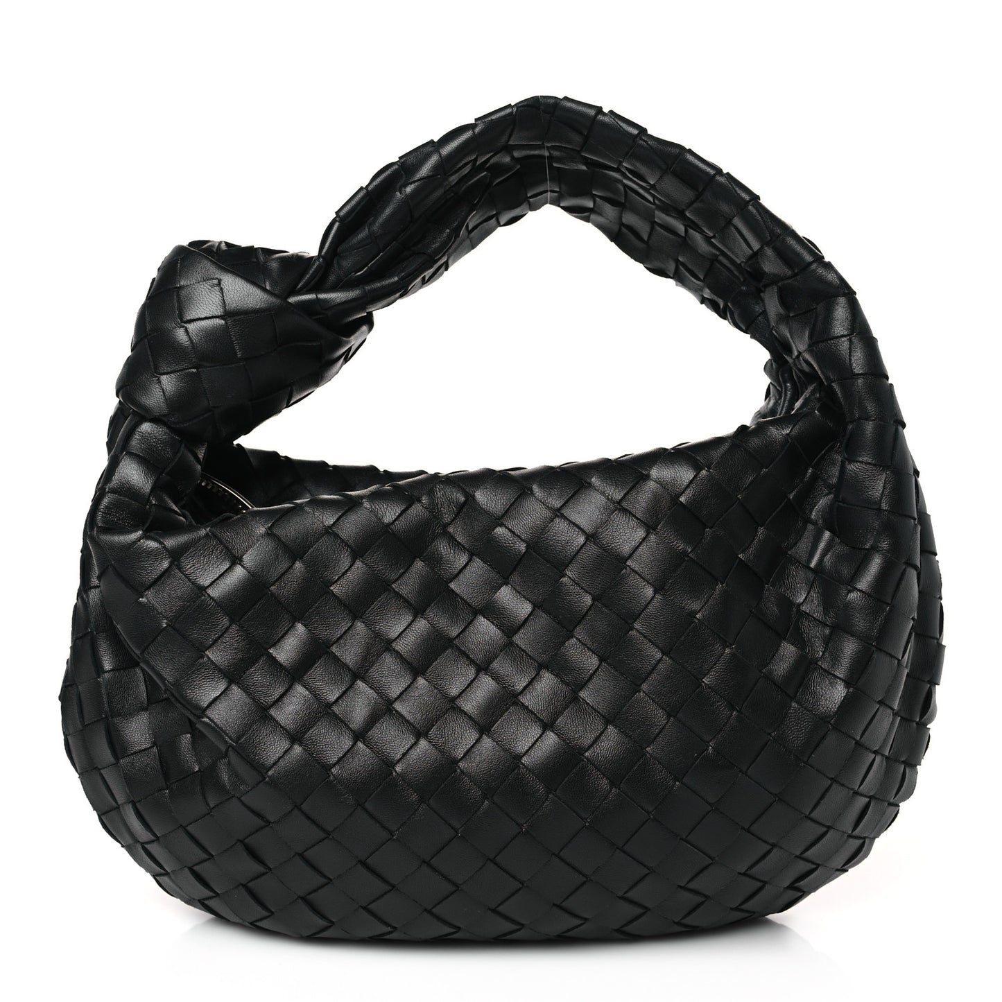 Nappa Intrecciato Teen Jodie Hobo Black