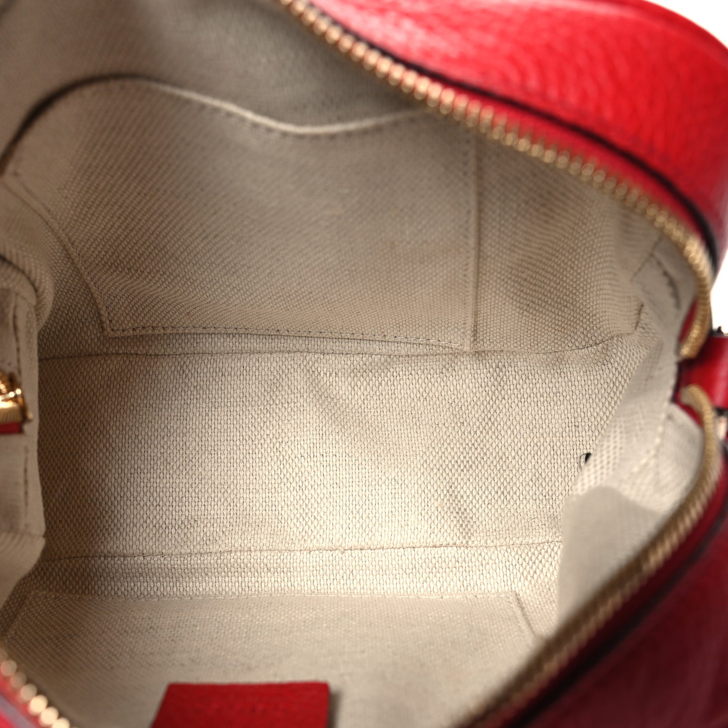 Pebbled Calfskin Small Soho Disco Bag Tabasco Red