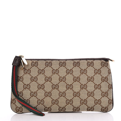 Gucci Monogram Jolicoeur Pochette Brown 1 of 8