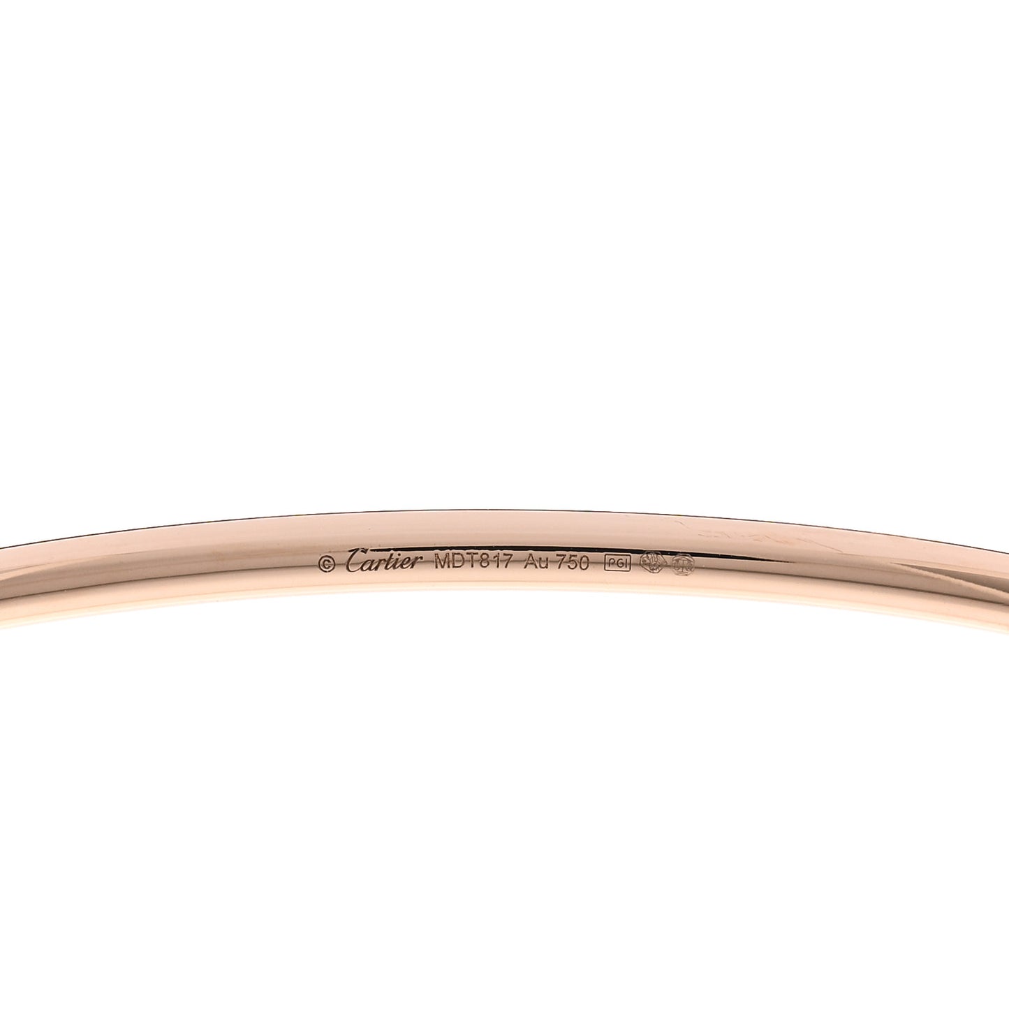 18K Pink Gold Diamond Juste Un Clou Necklace