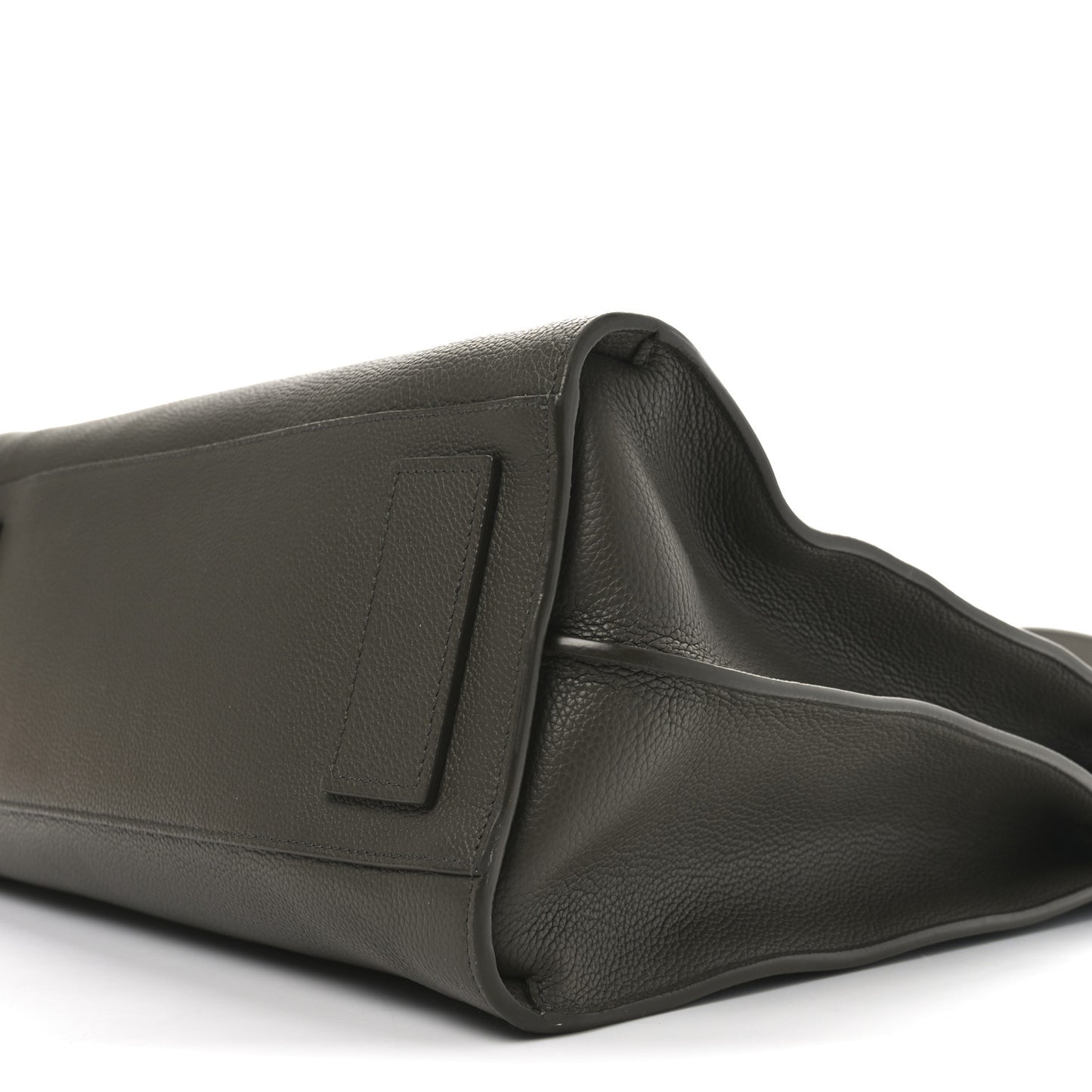 Grained Calfskin Sac De Jour Souple North South Tote Kaki Militaire