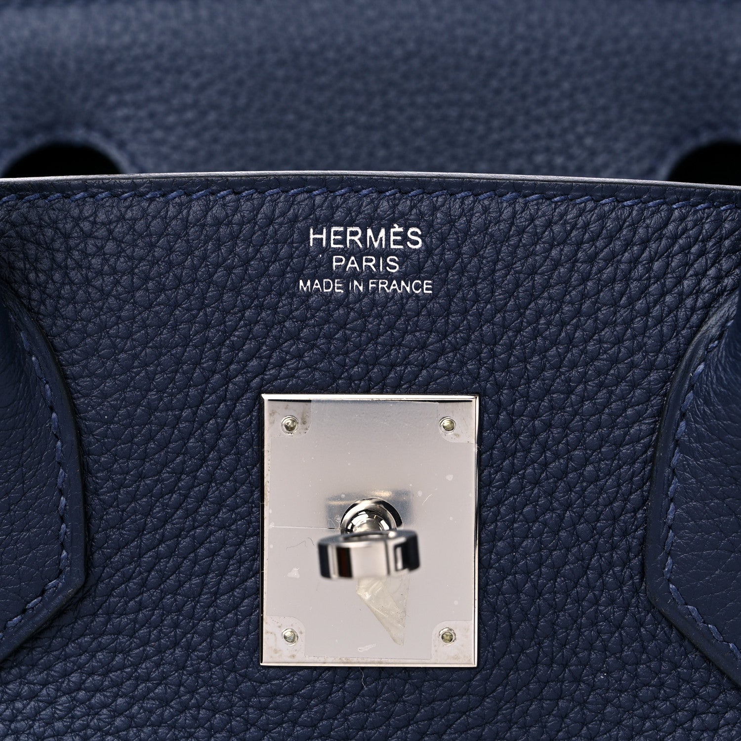 Hermes Togo Swift Officier Birkin 30 Bleu Nuit Vert Cypress 6 of 9