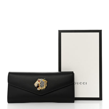 Gucci Calfskin Rajah Broadway Envelope Clutch Black 7 of 7