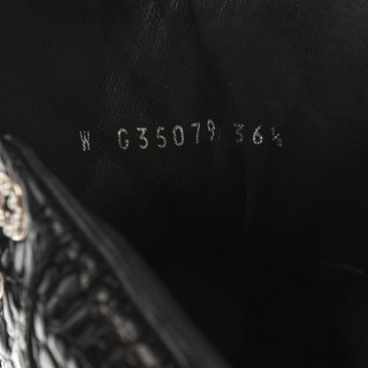 Chanel Calfskin Crocodile Embossed Cocodile High Top Sneakers 36.5 Black 7 of 8