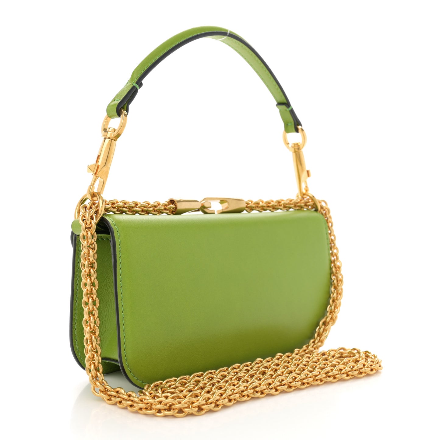 Calfskin Vlogo Small Loco Shoulder Bag Light Green