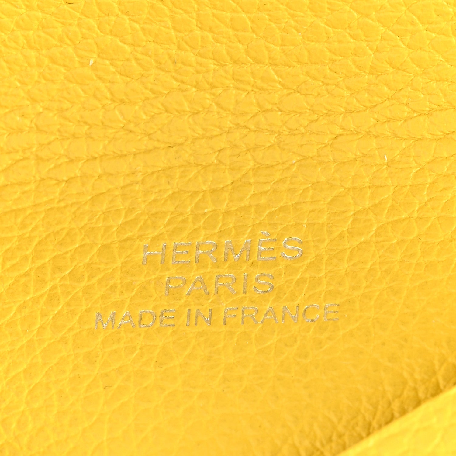 Hermes Evercolor Calvi Card Case Jaune De Naples 6 of 6