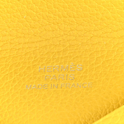 Hermes Evercolor Calvi Card Case Jaune De Naples 6 of 6