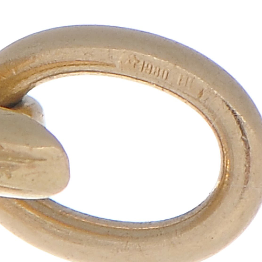 18K Yellow Gold Diamond Apple Charm