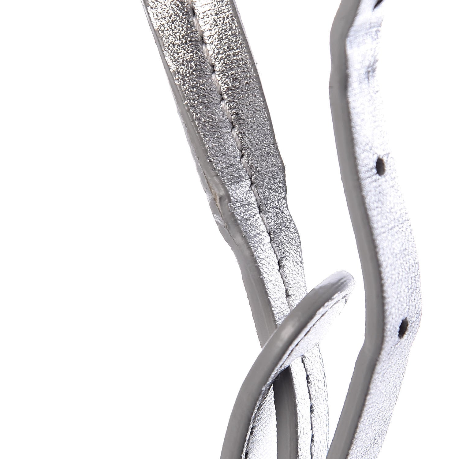 Bottega Veneta Metallic Grosgrain Intrecciato Nodini Crossbody Messenger Silver 14 of 15