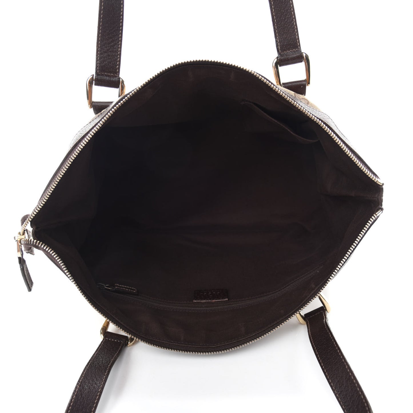 Monogram Medium Abbey Tote Dark Brown