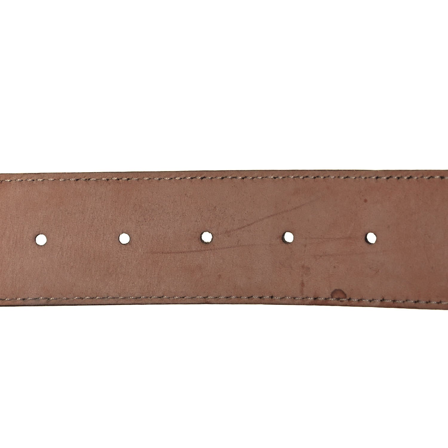 Gucci Guccissima Interlocking G Belt 85 34 Silver 3 of 4