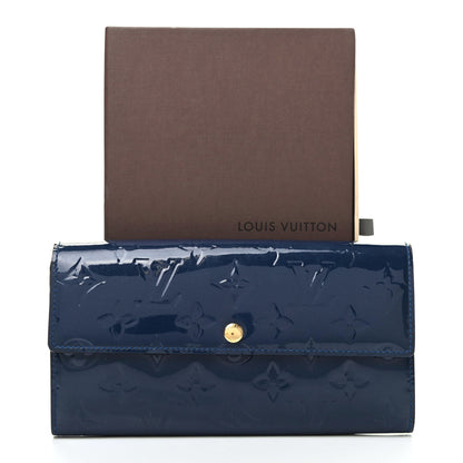 Louis Vuitton Vernis Sarah Wallet Grand Blue 8 of 8