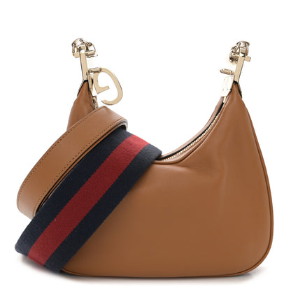 Gucci Aria Calfskin Web Small Attache Shoulder Bag Orange 1 of 11