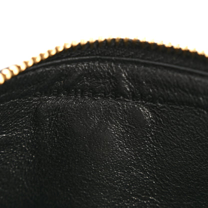 Saint Laurent Calfskin Leopard Print Monogram 5 Fragments Zip Pouch Card Holder Toffee Manto Naturale 7 of 10