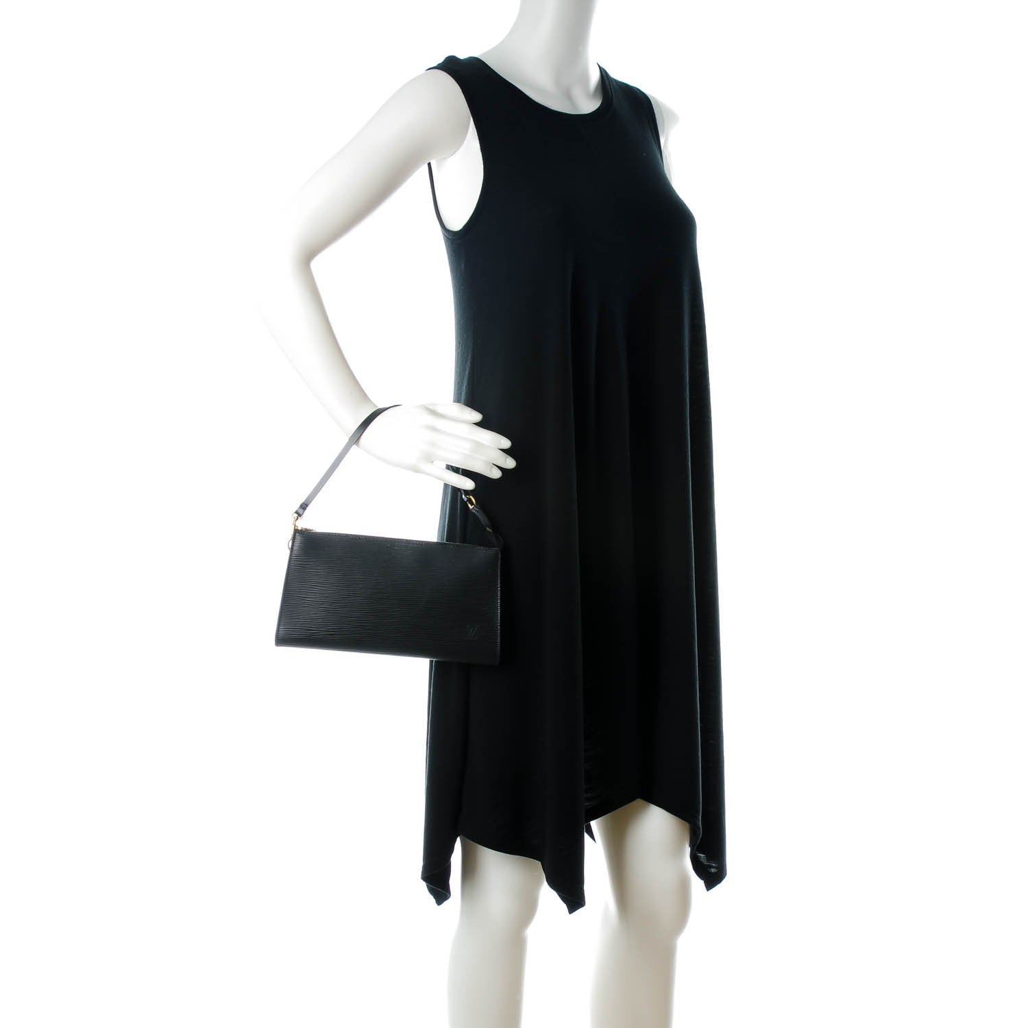 Louis Vuitton Epi Pochette Accessories 24 Black 2 of 7