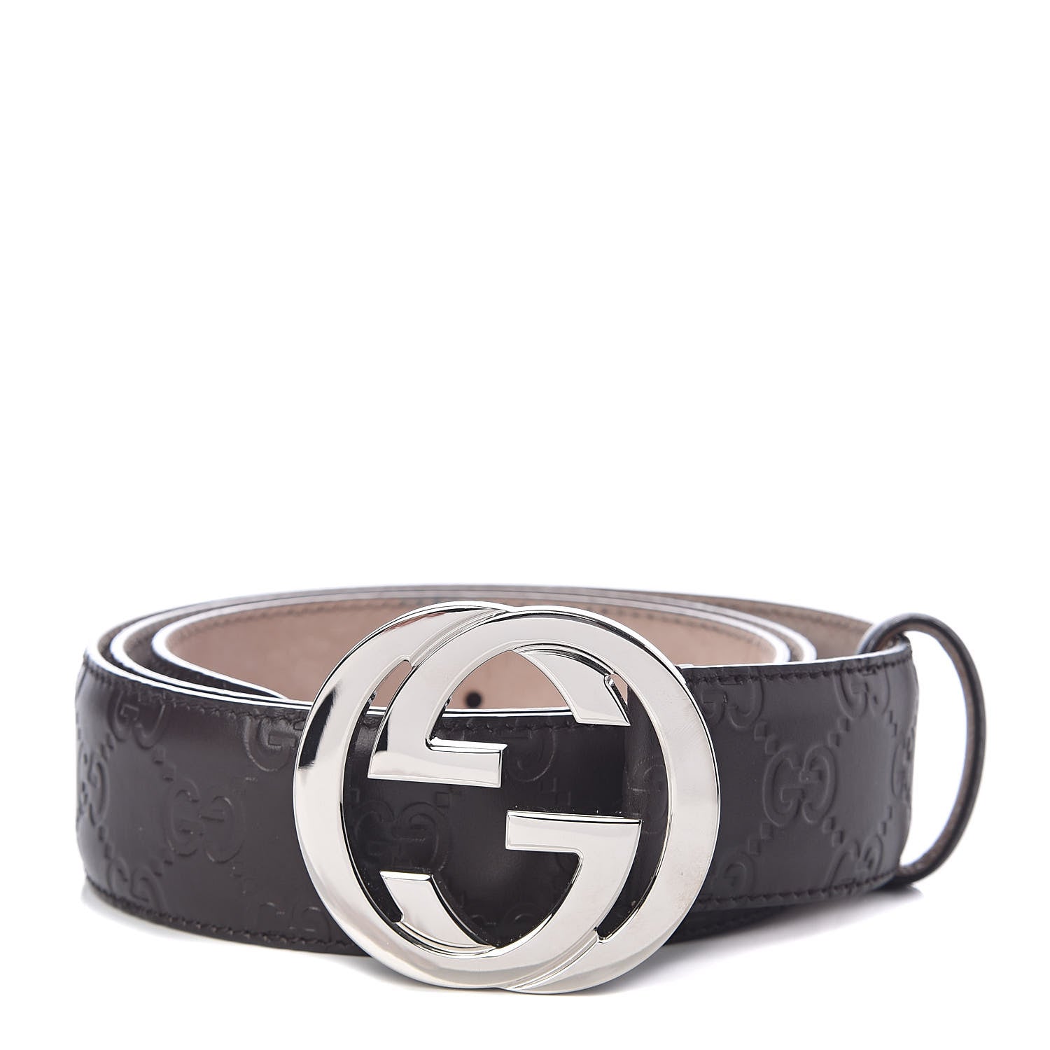 Gucci Guccissima Signature Interlocking G 40mm Belt 100 40 Cocoa 1 of 6