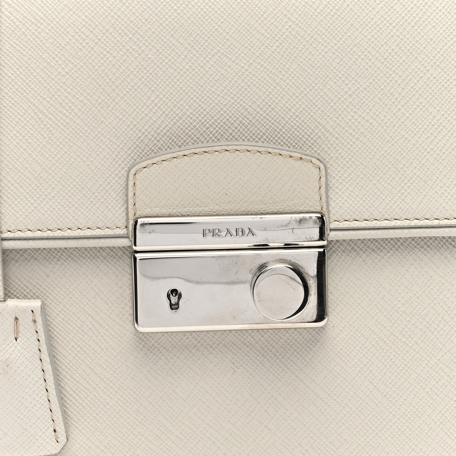 Prada Saffiano Lux Sound Top Handle Pomice 7 of 10