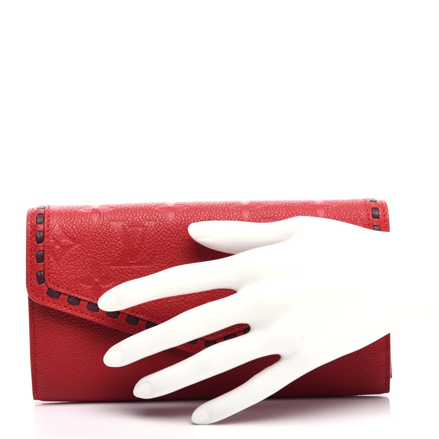 Louis Vuitton Empreinte Sarah Wallet Red Scarlet 2 of 7