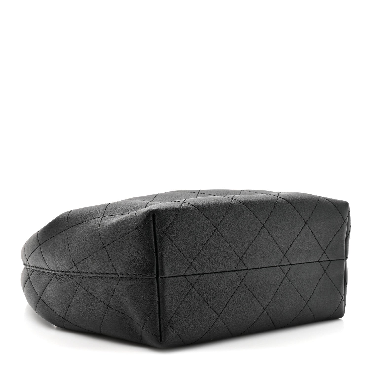 Chanel Calfskin Quilted Small Maxi Hobo Black 4 of 10