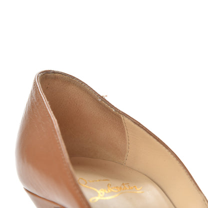 Christian Louboutin Calfskin Lady Peep 150 Pumps 36 Safari 8 of 25