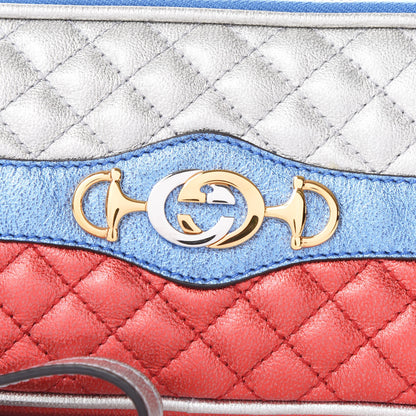 Gucci Laminated Nappa Trapuntata Zumi iPhone Case Rosso Marine Argento 8 of 9