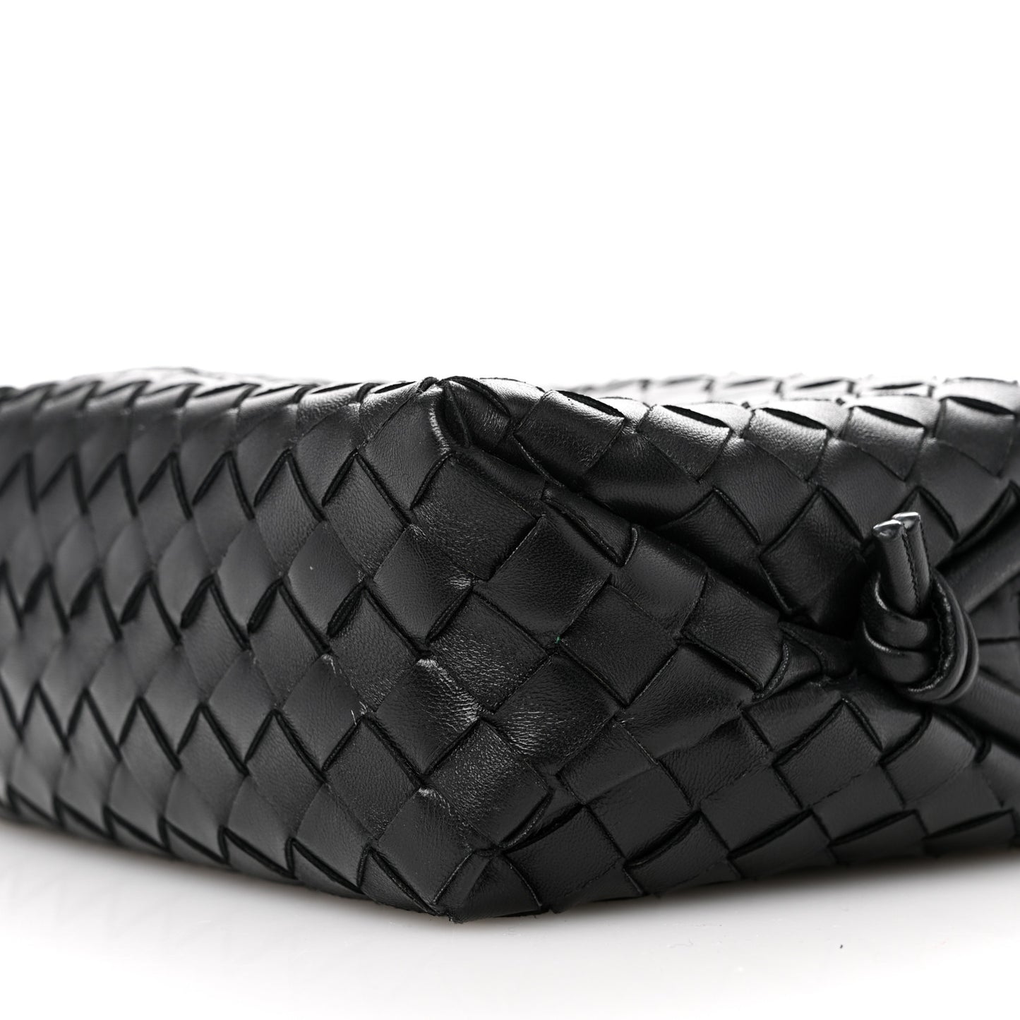 Nappa Intrecciato Medium Loop Camera Bag Black
